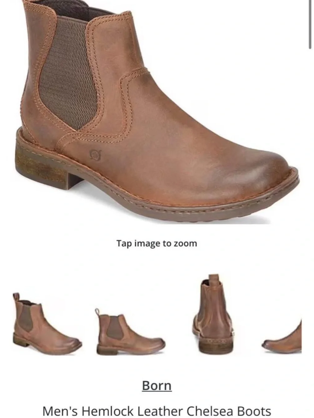 Born Men's Hemlock Chelsea Boots — Brown
